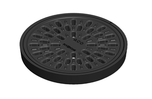 ACO Gussdeckel Ø 25cm gelocht  Kl A15