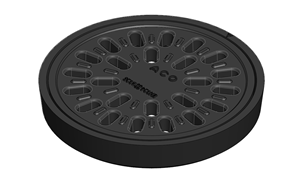 ACO Gussdeckel  Ø 20cm gelocht Kl B125