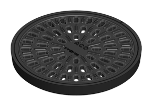 ACO Gussdeckel Ø 25cm gelocht  Kl B125