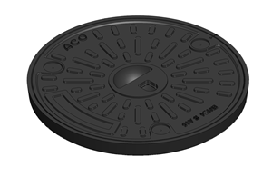 ACO Gussdeckel Ø 40cm mit Handgriff Kl A15
