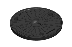 ACO Gussdeckel Ø 40cm verschraubt Kl B125