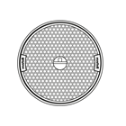 Gussdeckel bis 5 t. mit Handgriff  Ø 50 cm