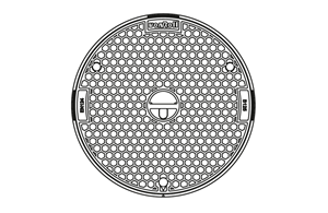 Gussdeckel 5 t. verschraubt  Ø 70 cm