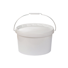 Kunststoffeimer mit Deckel 10.5 l oval