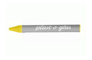 Plast-o-glas-Kreiden rund gelb