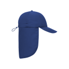 6 Panel Kappe mit Nackenschutz navy