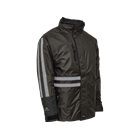 Regenschutz-Jacke grau, mit Futter (abnehmbar)