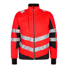 Softshell-Jacke Safety rot/schwarz