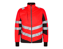 Softshell-Jacke Safety rot/schwarz