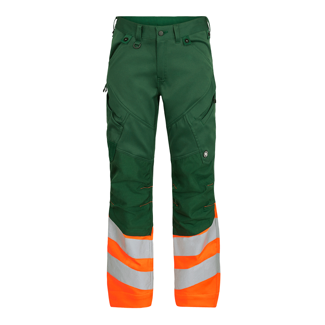 Safety Hose grün/orange mit Reflexstreifen