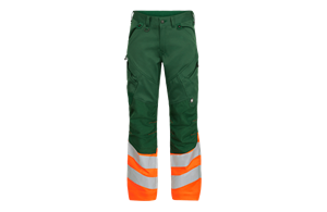 Safety Hose grün/orange mit Reflexstreifen