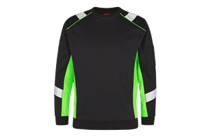 Cargo Sweatshirt schwarz/grün