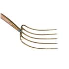 Düngergabel  goldbronziert 310mm, B 250mm, 5 Zinken