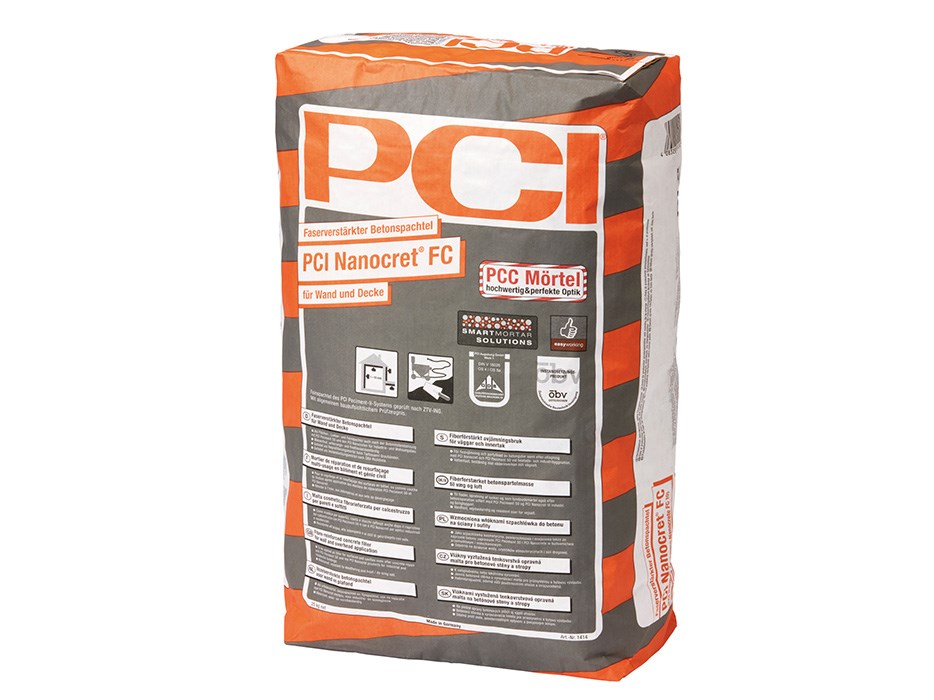 PCI Nanocret® FC Faserverstärkter Betonspachtel 