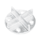 Fugen-T-Stück mit Bodenplatte 4/12-50mm Volfi FK-BT transparent