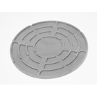 Universalplatte Volfi VP-GKU 0/00 aus gummiertem Kunststoff