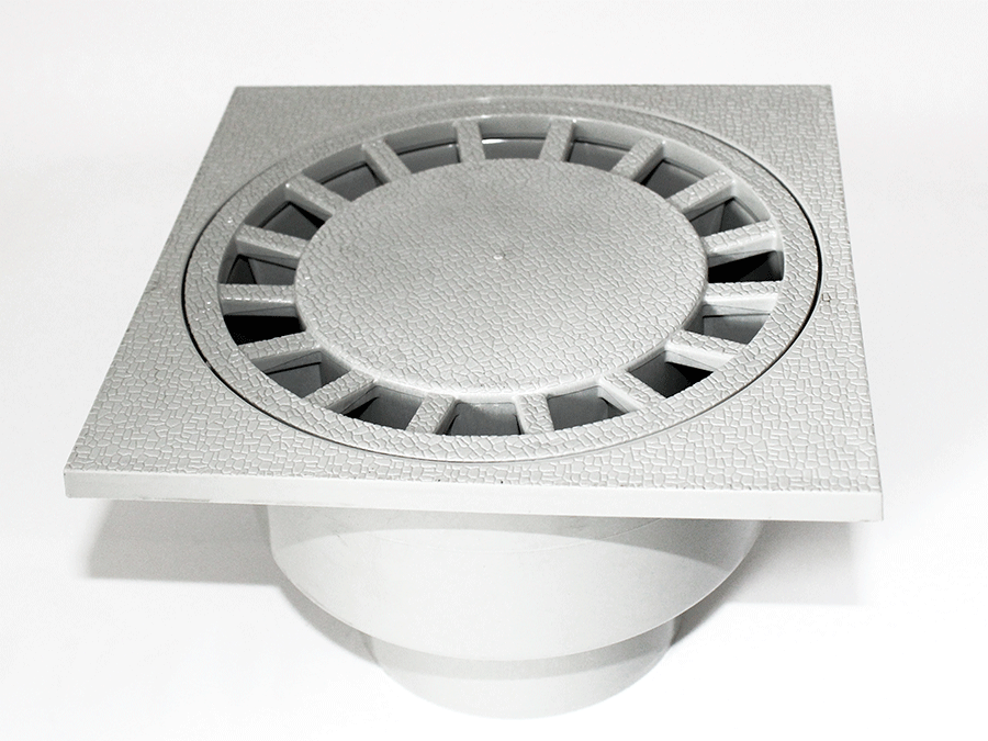 Volfi Uni-Bodenablauf BA-K, 200x200mm, Kunststoff 