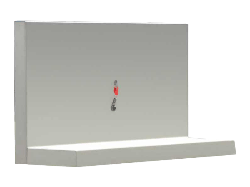 Winkelplatten L-Tec, Sichtbeton SB4, Breite 199 cm