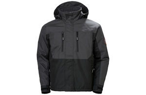 HH Isolierte Winterjacke Berg schwarz/grau